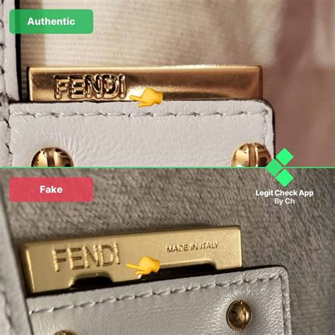 real vs fake fendi baguette|real or fake Fendi.